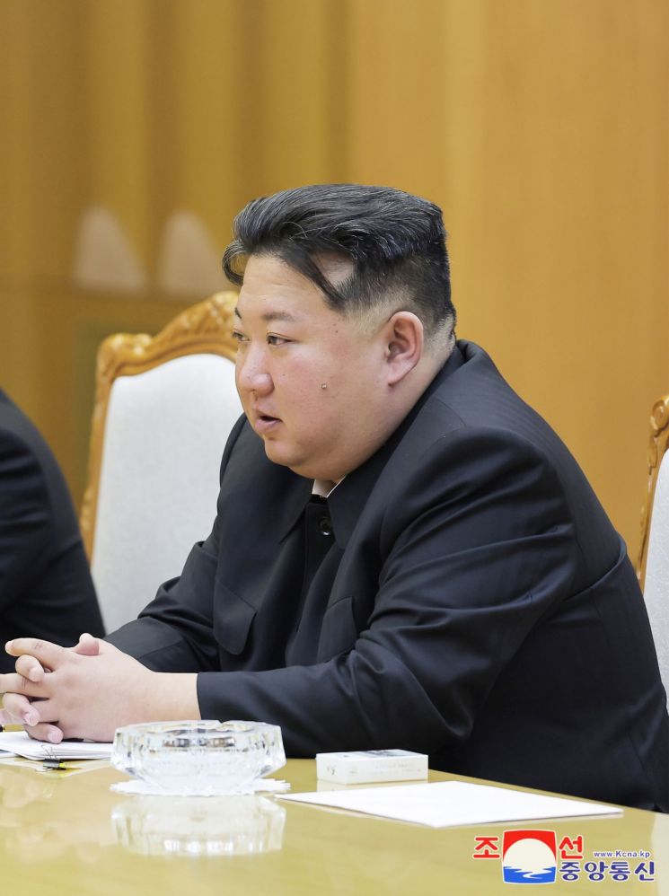 김정은 북한 국무위원장. 평양 조선중앙통신 연합뉴스