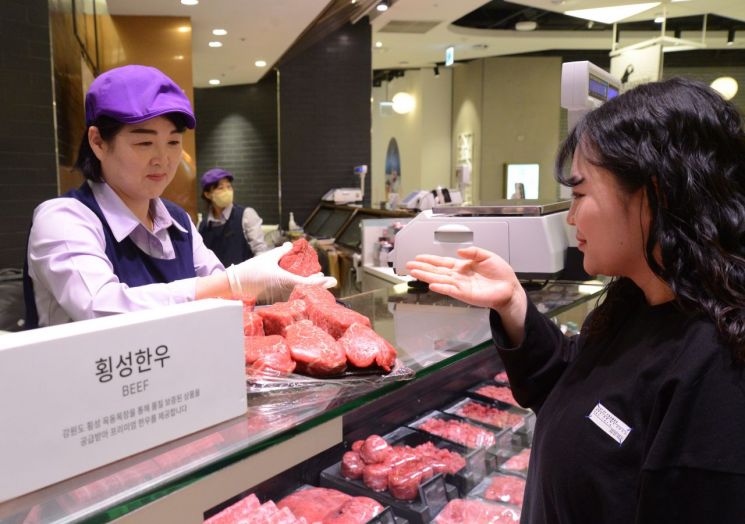 한우 박람회. 롯데백화점 제공