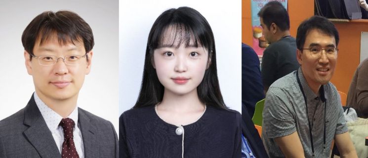 (왼쪽부터) 성균관대 생명과학과 양시영 교수·남지호 대학원생과 중앙대 윤성일 교수. 한국연구재단 제공