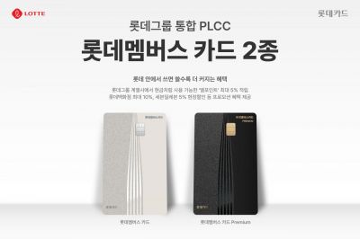 롯데카드, 그룹통합 PLCC '롯데멤버스 카드' 2종출시