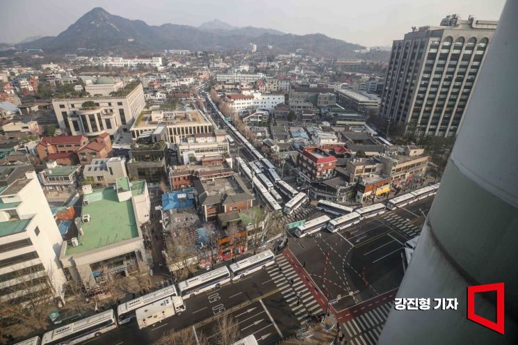 [포토] 헌법재판소 주변 진공 봉쇄