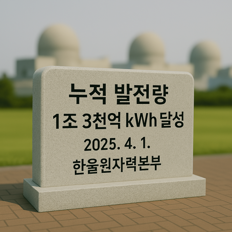 한수원 한울원자력본부, 누적 발전량 1조 3000억㎾h 달성