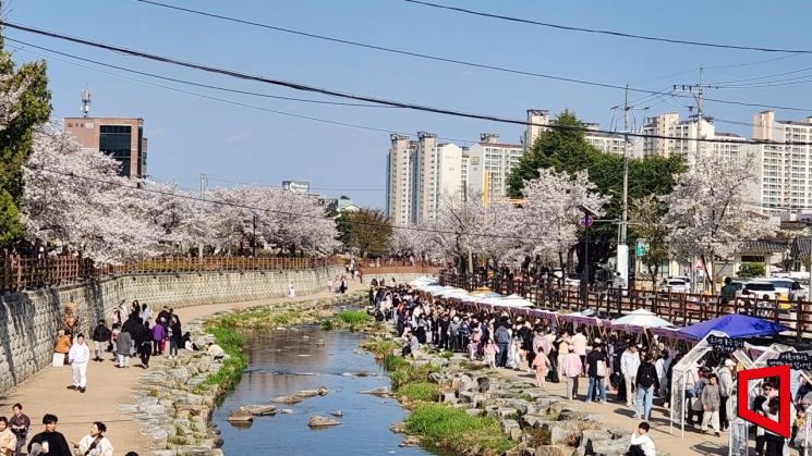 구미 벚꽃 축제 맞아 소상공인 플리마켓 성황리 개최