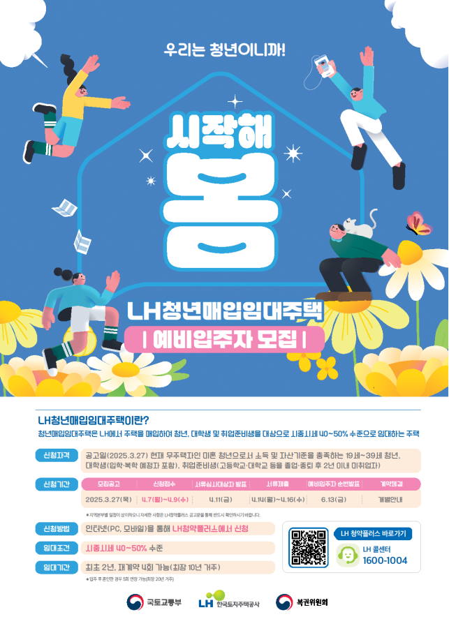 청년·신혼부부 매입임대, 9일까지 청약 접수