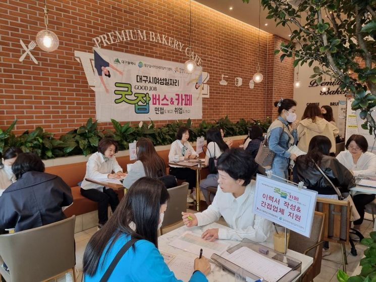 찾아가는 여성일자리 대구 '굿잡카페' 개최…기업체 17곳서 56명 채용