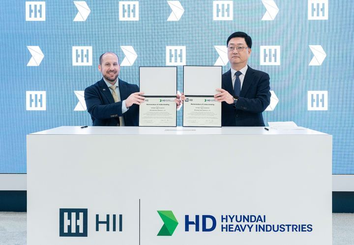 HD현대重, 美 최대 방산 조선사와 '함정 동맹' 체결