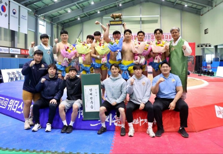 울주군청 해뜨미씨름단, 평창오대산천장사씨름대회 단체전 우승