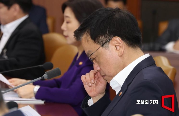 [포토] 자료 보는 최상목 경제부총리