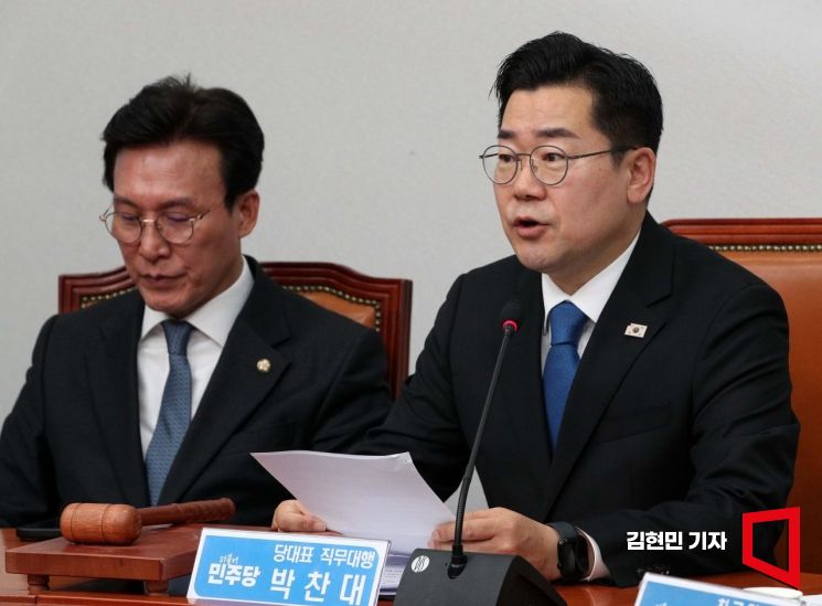 [포토] 박찬대 "韓대행, 대권 욕심에 국민은 죽든 말든 민생은 뒷전"