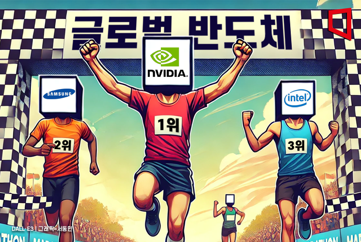 엔비디아, 인텔 제치고 글로벌 반도체 1위…삼성전자 2위, 하이닉스 4위