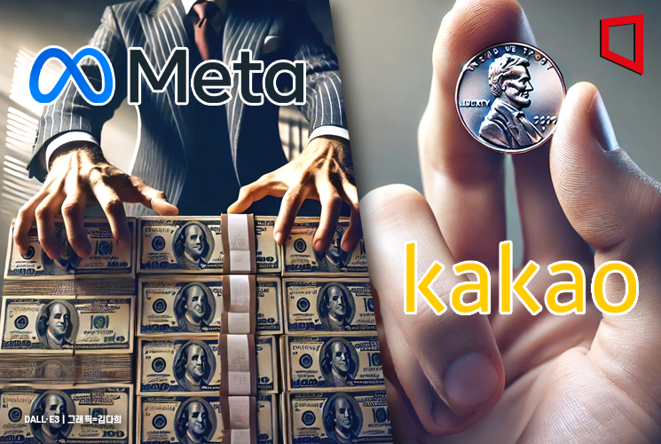 메타 매출의 77% AI 투자할 때… 카카오는 3.6%