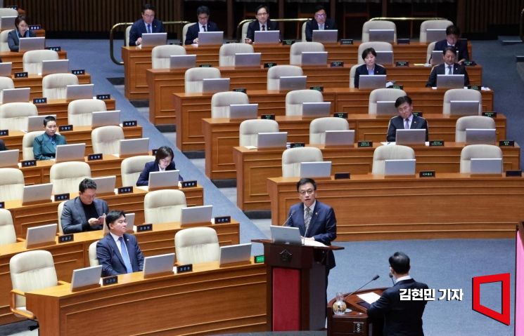 [포토] 국회 본회의 대정부질문 답변하는 최상목 부총리