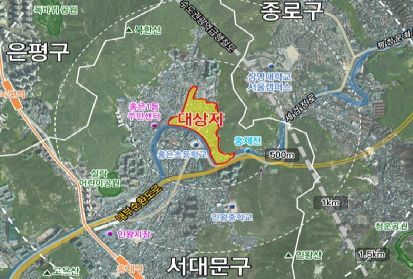 홍은15구역 위치도. 서대문구 제공.