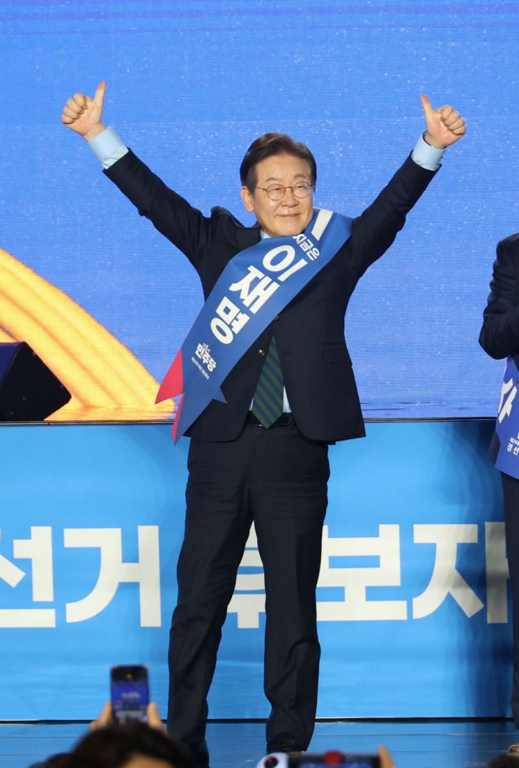 민주당 '충청권' 경선 이재명 압승…2등 김동연·3등 김경수(종합)