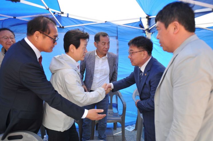 조규일 진주시장, 제64회 경남도 체육대회 사전경기 현장 방문