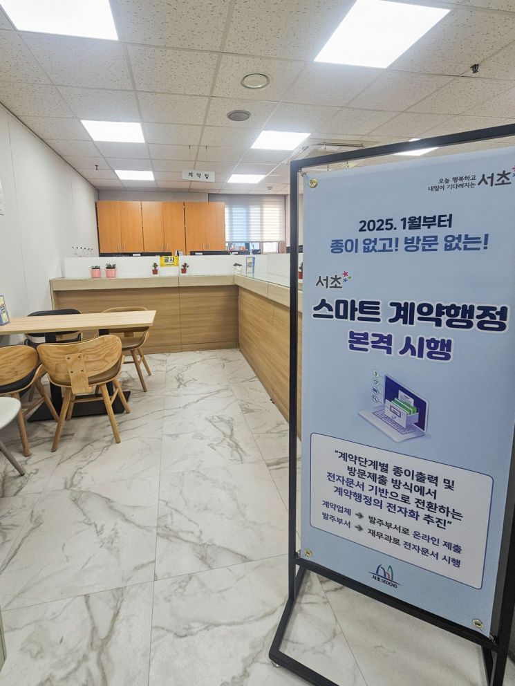 '서초 스마트 계약' 본격 시행에 따른 홍보배너. 서초구 제공.