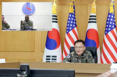 육참총장 대리-美태평양육군사령관 화상회의 "긴밀 협력"