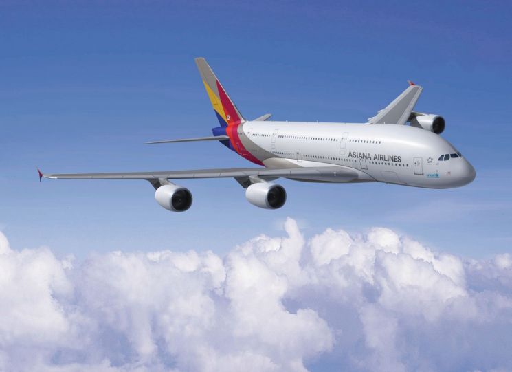 아시아나항공 A380 여객기. 아시아나항공 제공