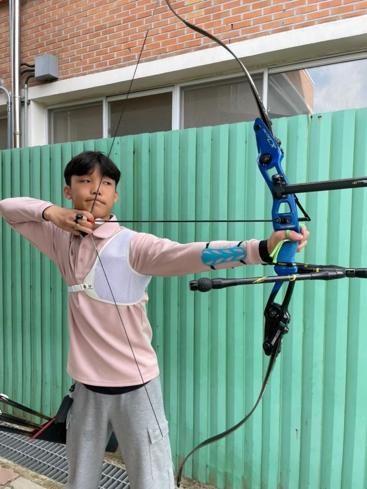 광주체육중학교 2학년 조여준(첫째) 학생. 광주교육청 제공
