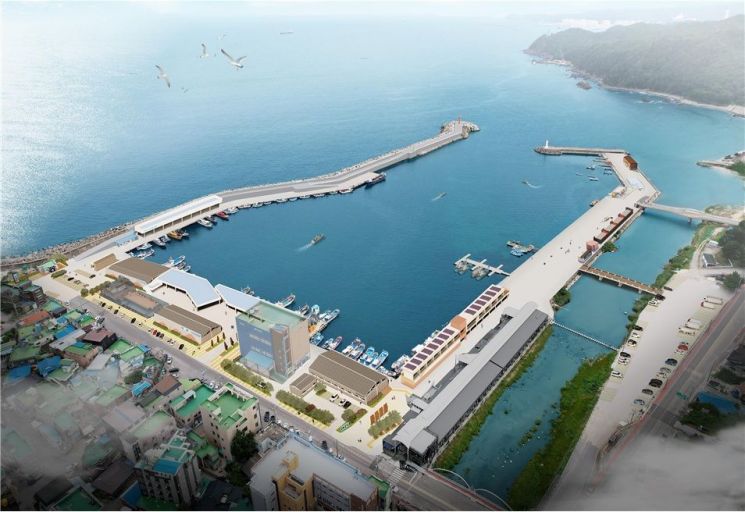 강원특별자치도 삼척시는 국가어항인 임원항이 해양수산부에서 주관하는 ‘CLEAN 국가어항 조성 공모사업’ 대상지로 최종 선정돼 국비 150억원을 확보했다. 이미지는 사업후 완성된 임원항 조감도. 이미지=삼척시청 제공
