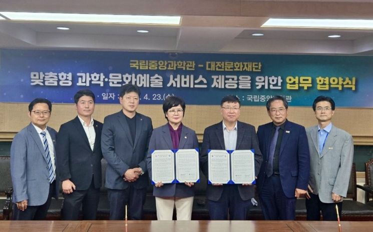 대전문화재단-국립중앙과학관, 과학과 문화예술 융합 '맞손'
