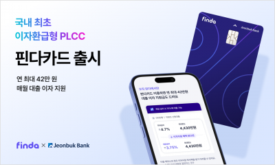 핀다, 국내 첫 이자환급형 PLCC 출시…"年최대 42만원"