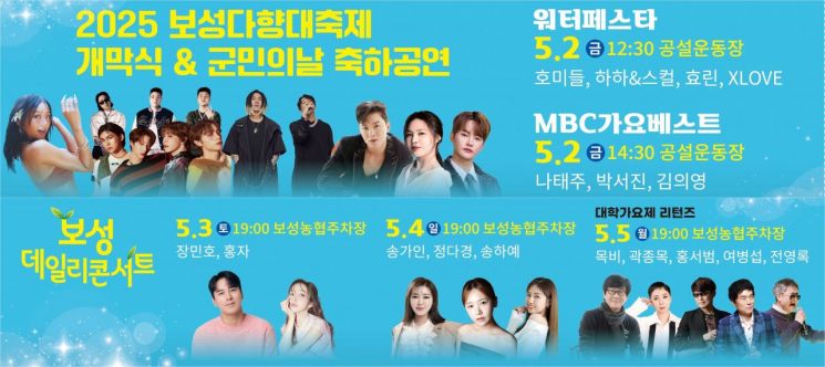 보성데일리콘서트 홍보 이미지.