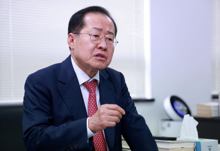 홍준표 국민의힘 대선 경선 후보가 21일 서울 여의도 선거캠프에서 아시아경제와 인터뷰를 하고 있다. 2025.4.21 김현민 기자