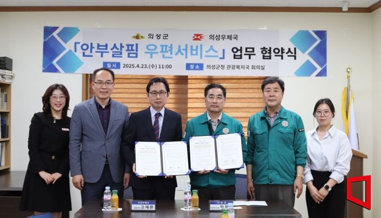 Uiseong County Signs Business Agreement with Post Office for "Anbusallim Postal Service"