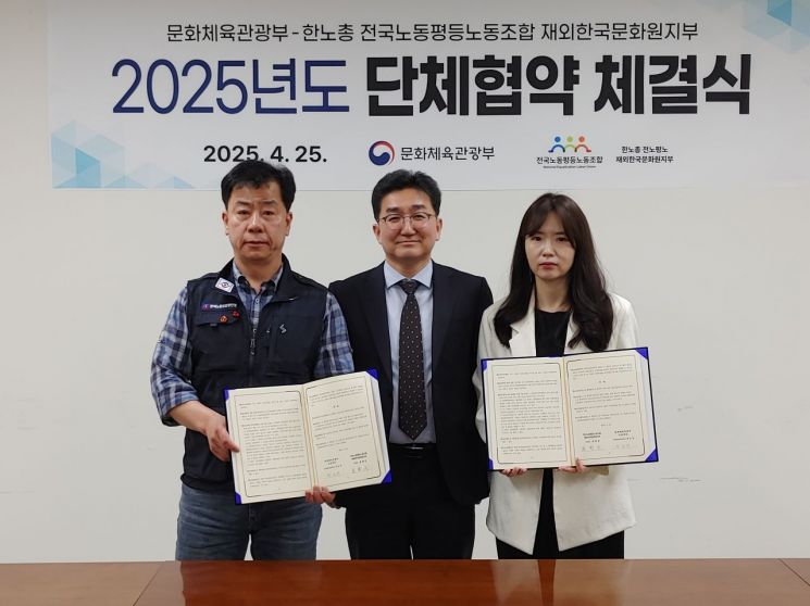 문체부·재외문화원지부 첫 단체협약 체결