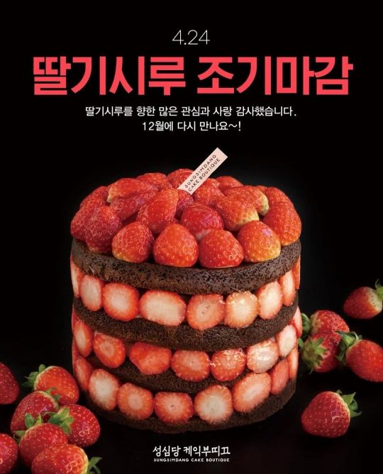 성심당 '딸기시루' 조기 마감 이유가…&quot;딸기 곰팡이 피고 진물 나와&quot;