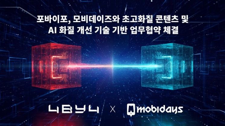 포바이포, 모비데이즈와 업무협약