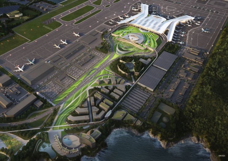 부산 가덕도신공항 여객터미널 조감도. 국토교통부 제공