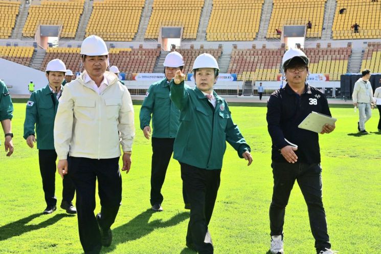 진주시, 제64회 경상남도민체육대회 개회식 행사장 최종 점검