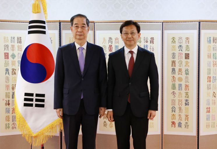 한덕수 권한대행, 태준열 주폴란드대사 신임장 수여 연합뉴스