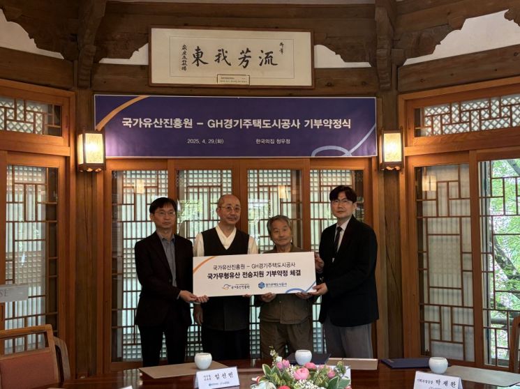 GH, 전승 취약 국가무형유산 보유자에 월 100만원씩 2년간 지원