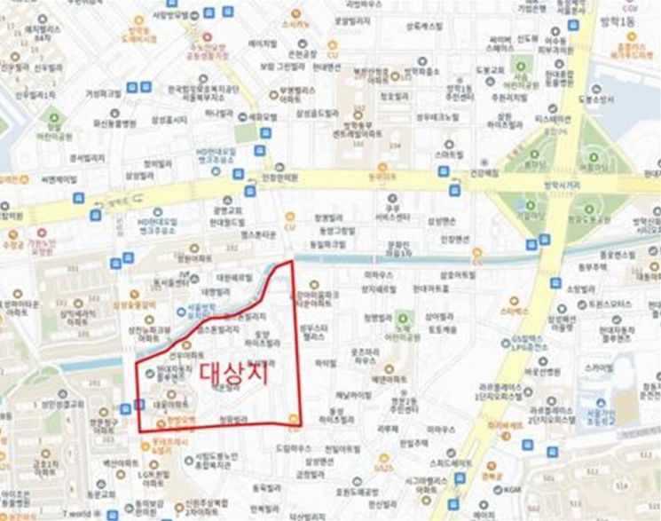 도봉구 쌍문동 26번지 일대 신속통합 추진 수변 단지 개발