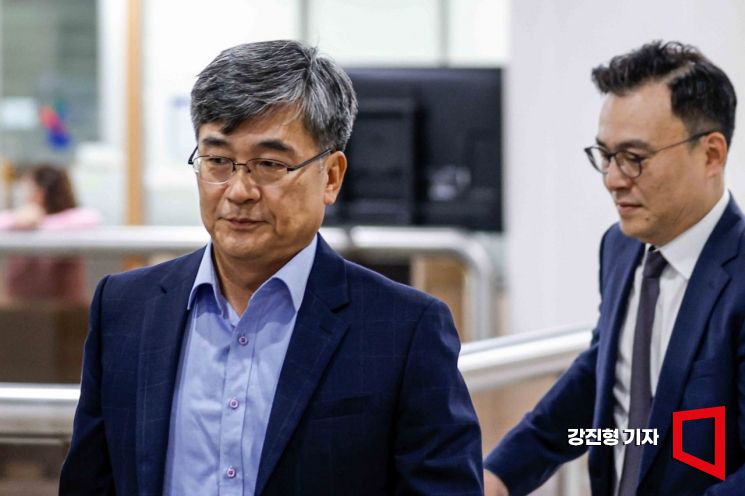 [포토] 서욱 전 국방부 장관, 서해 공무원 피격사건 1심 속행공판 출석