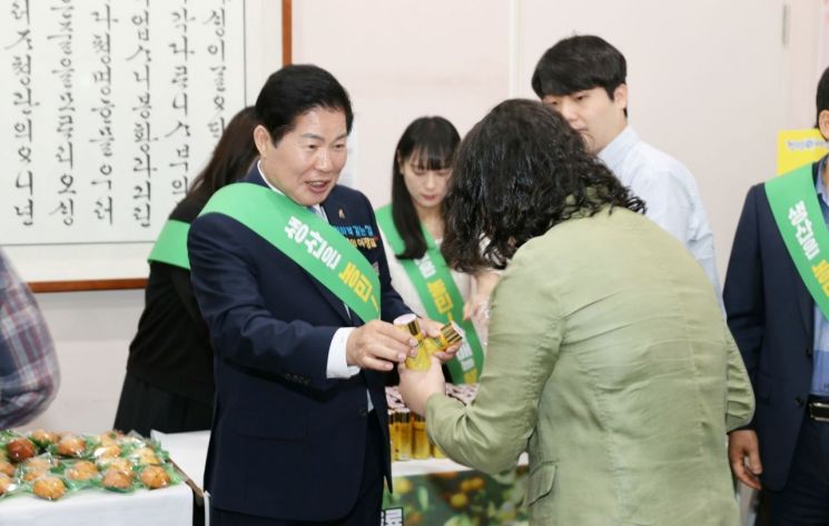  고흥유자, 중국 해삼 품은 '하이뉴' 시음회