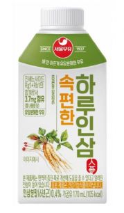 원유에 인삼 더했다…서울우유, '속편한 하루인삼' 출시
