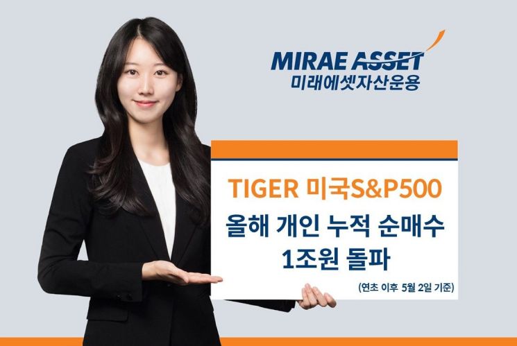 TIGER 미국S&P500 올해 개인 누적 순매수 1조원 돌파