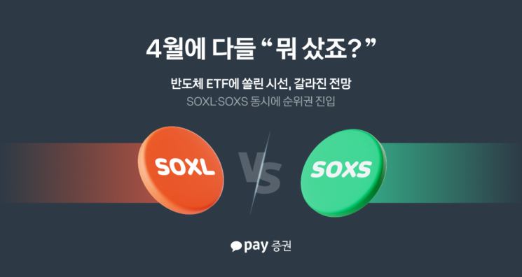"3배 뛴다 vs 빠진다"…서학개미, 반도체 ETF 두고 '동상이몽'