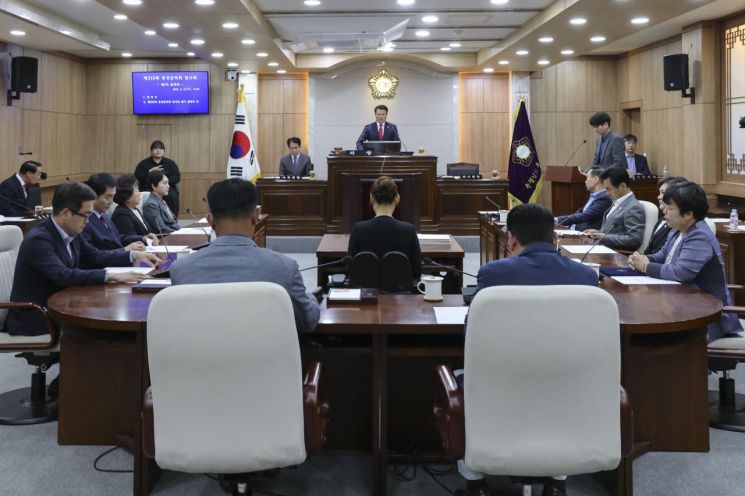 홍성군의회, 312회 임시회 개회...조례안 등 심의
