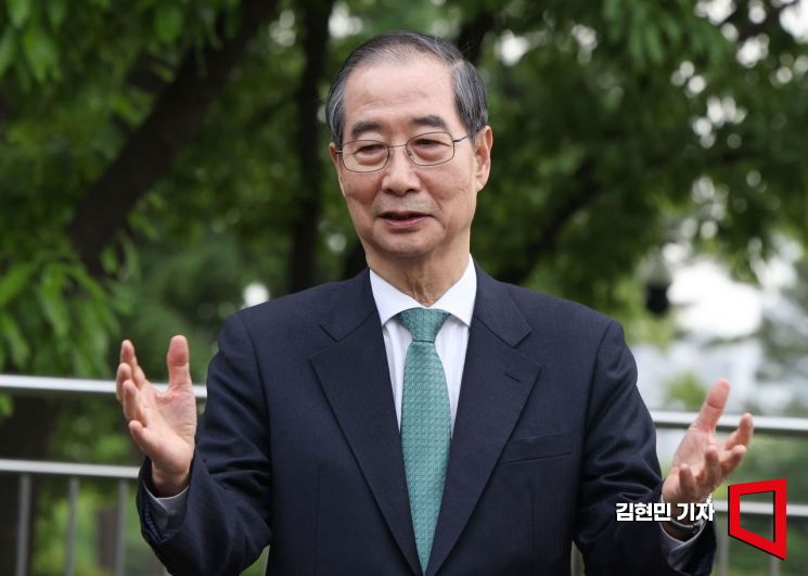 한덕수 무소속 대선 예비후보. 김현민 기자