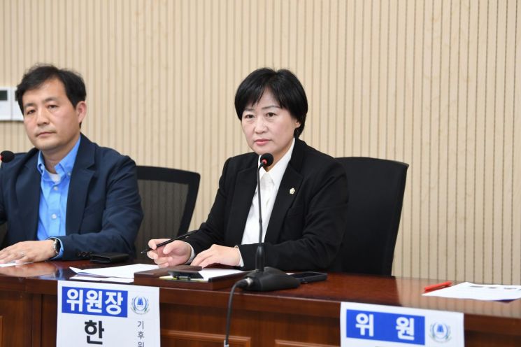 한윤희 기후위기대응특별위원회 위원장. 광산구의회 제공