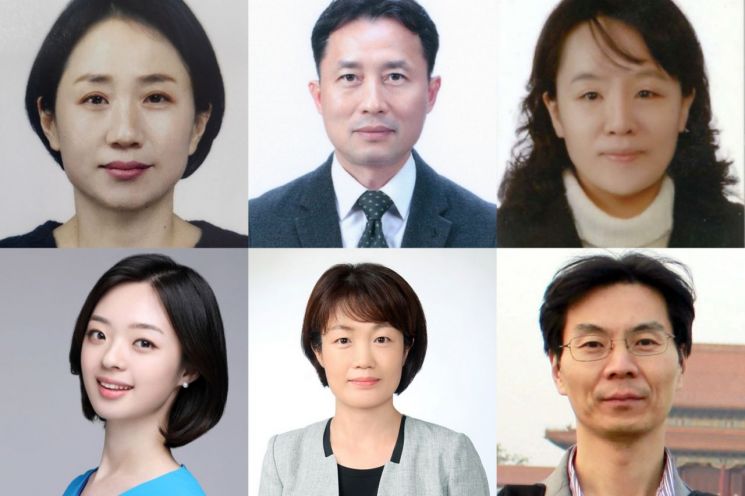 사진 왼쪽부터 시계방향으로 ▲김현정 대한민국역사박물관 전시운영과장 ▲박학수 국립중앙박물관 학예연구관 ▲박현주 국립고궁박물관 학예연구사 ▲허형욱 국립중앙박물관 교육과장 ▲조은정 고려청자박물관 전시연구팀장 ▲장해림 동아일보 신문박물관 연구원. 국립중앙박물관
