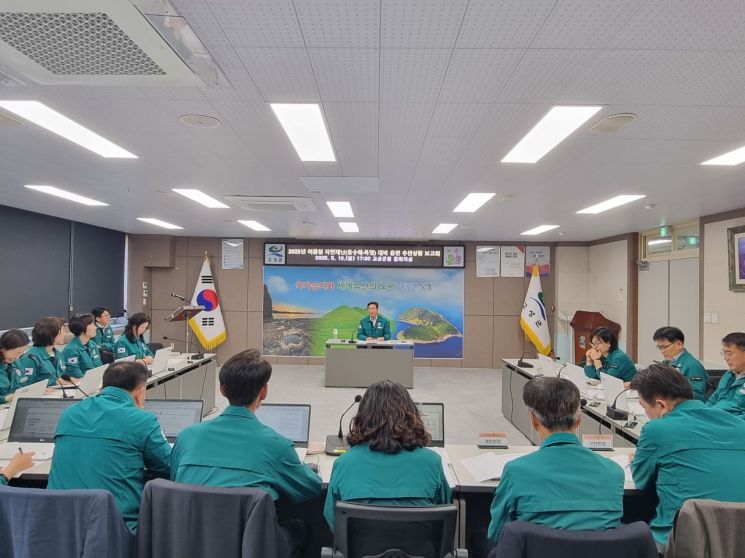 "현장 점검 강화" … 고성군, 여름철 자연재난 대비 읍면 추진사항 보고회 열어