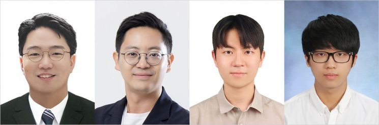 이건희 부산대 교수, 박성준 서울대 교수, 이윤흠 카이스트 박사과정생, 서현엽 카이스트 박사과정생. 부산대 제공