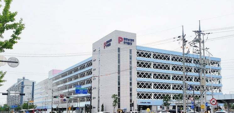 광주송정역 주차빌딩 전경. 코레일 광주본부 제공
