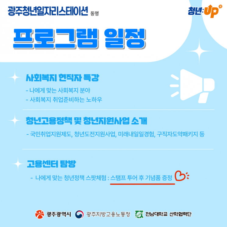 청년 고용정책 탐방 프로그램. 광주시 제공